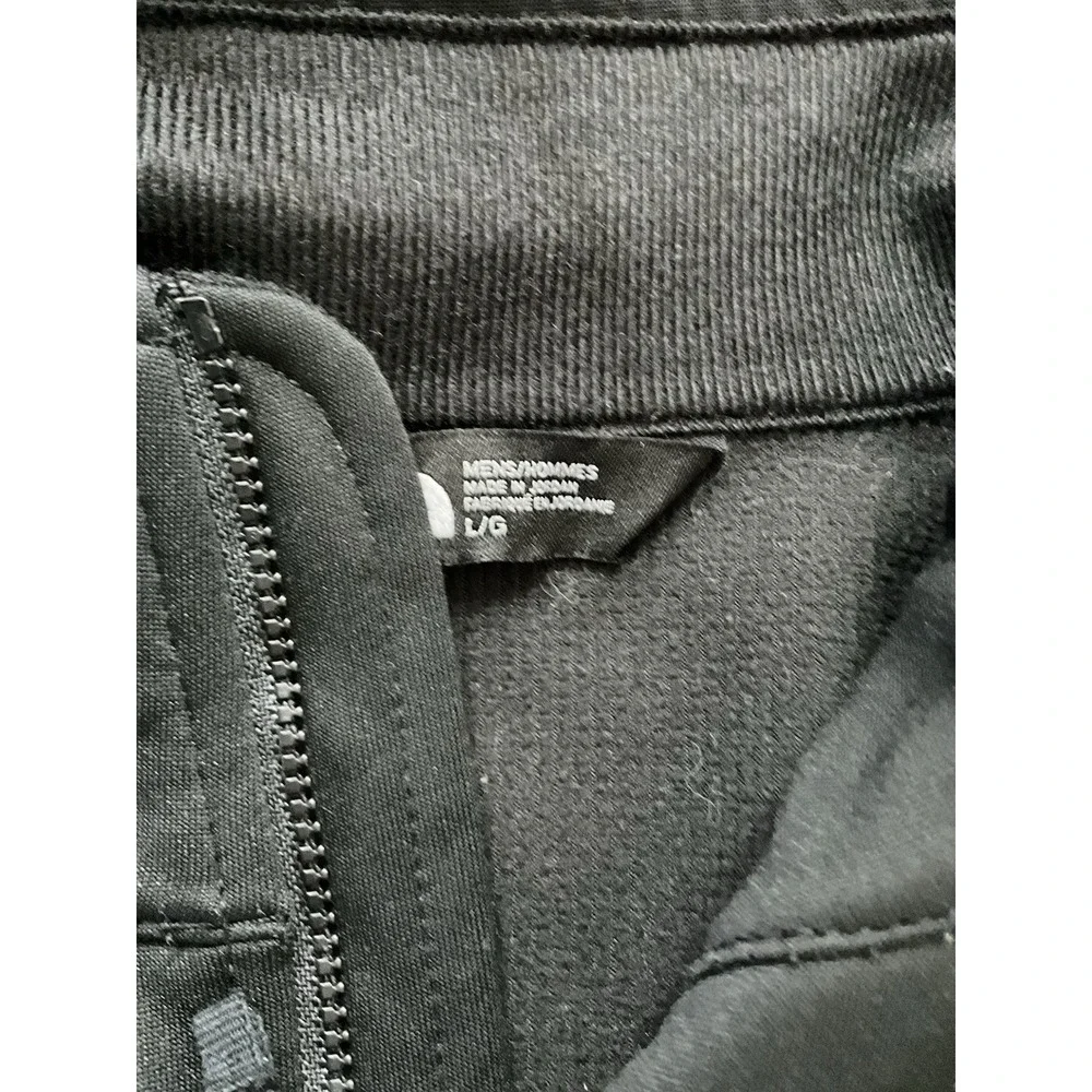 The North Face Fleece Lined Windwall Jacket Full‎ Zip Black/Blue Men Size L